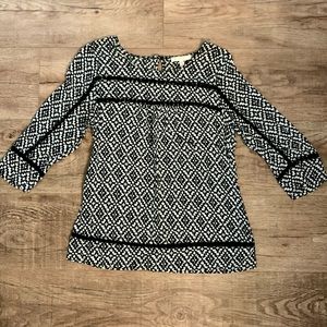 Skies Are Blue Boho Blouse Size XS